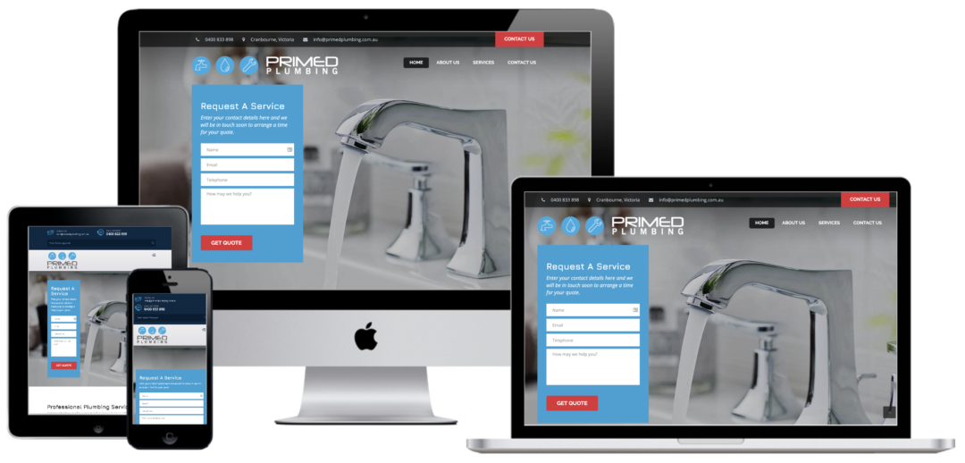 Primed Plumbing Website Design